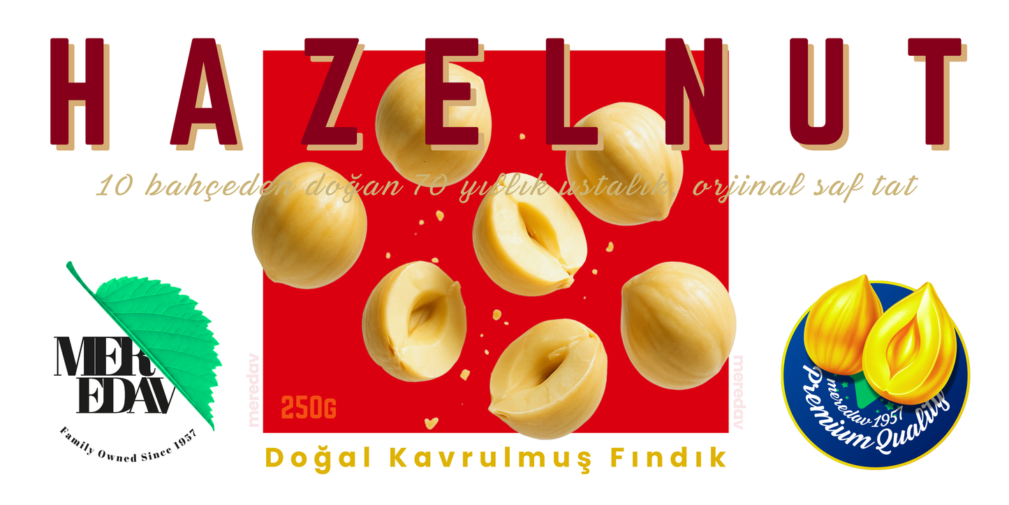 Meredav Doğal Kavrulmuş Fındık – Premium Sağlıklı Atıştırmalık