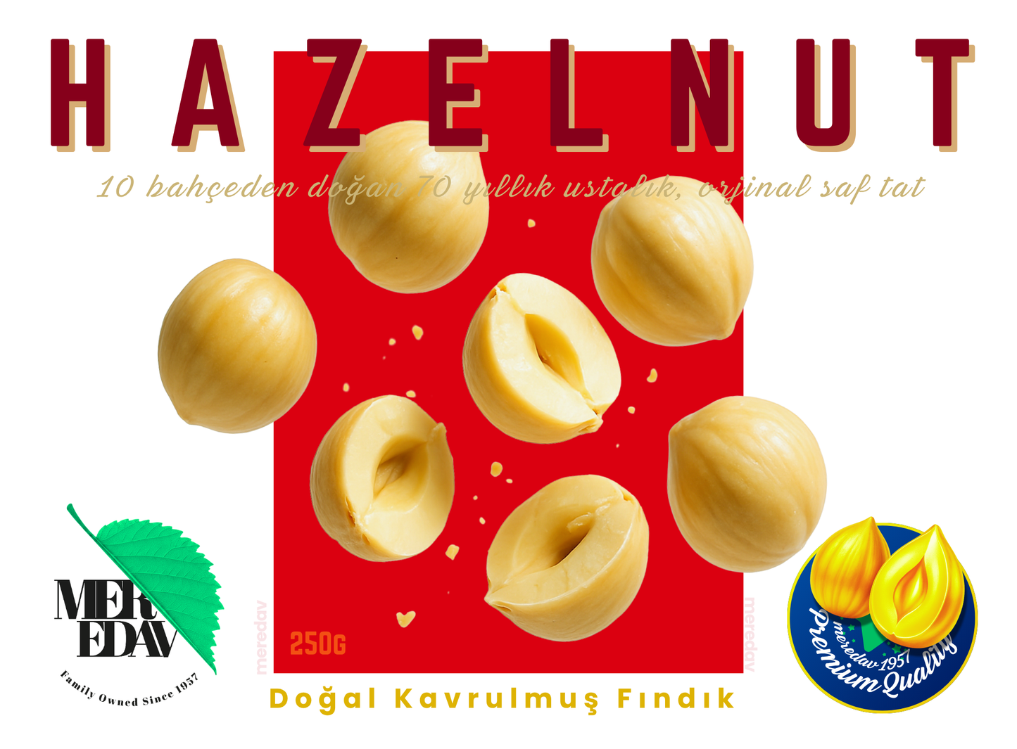 Meredav Doğal Kavrulmuş Fındık – Premium Sağlıklı Atıştırmalık