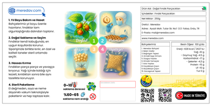 Meredav Doğal Fındık Parçacıkları – Premium Kalite