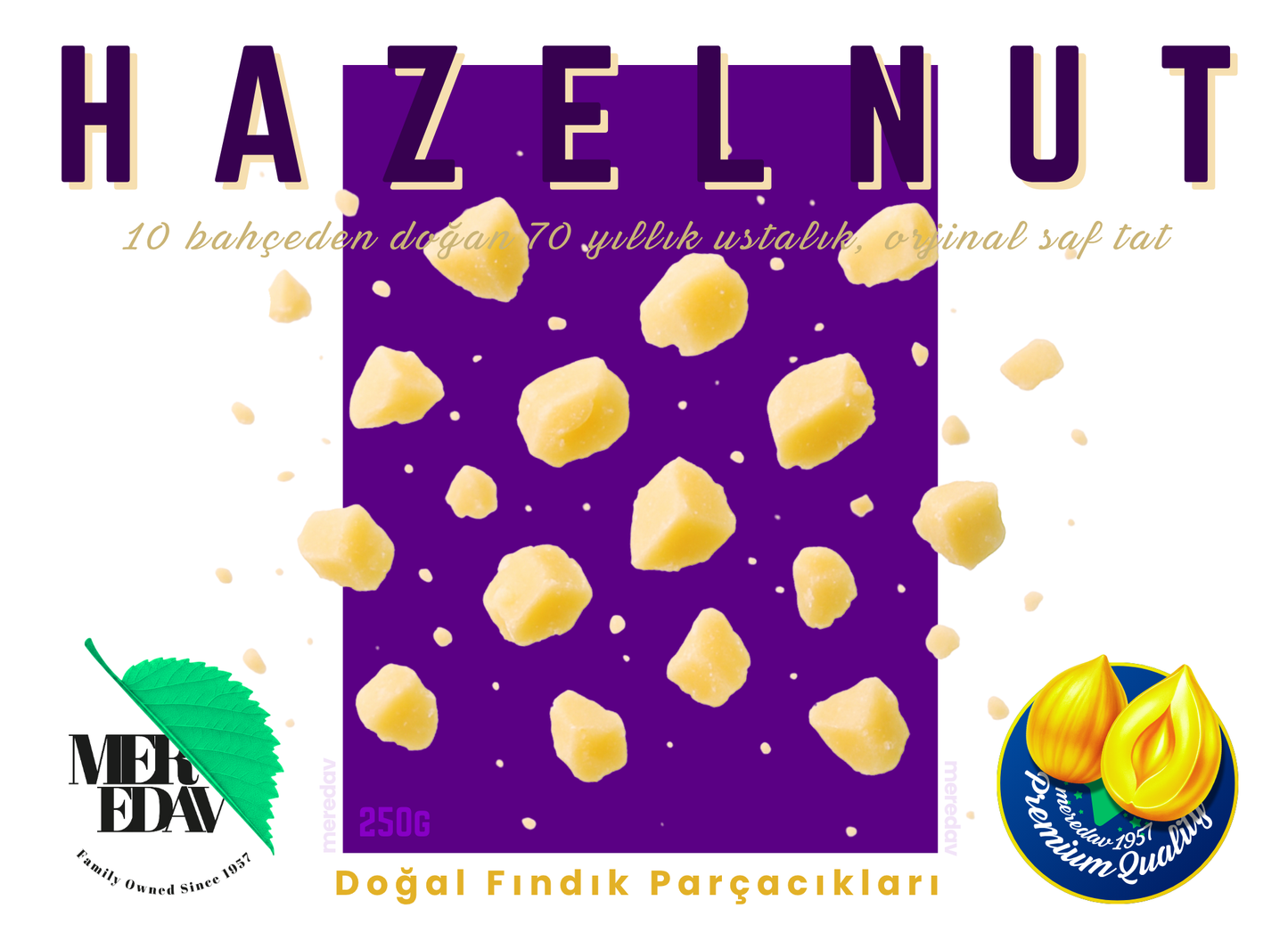 Meredav Doğal Fındık Parçacıkları – Premium Kalite