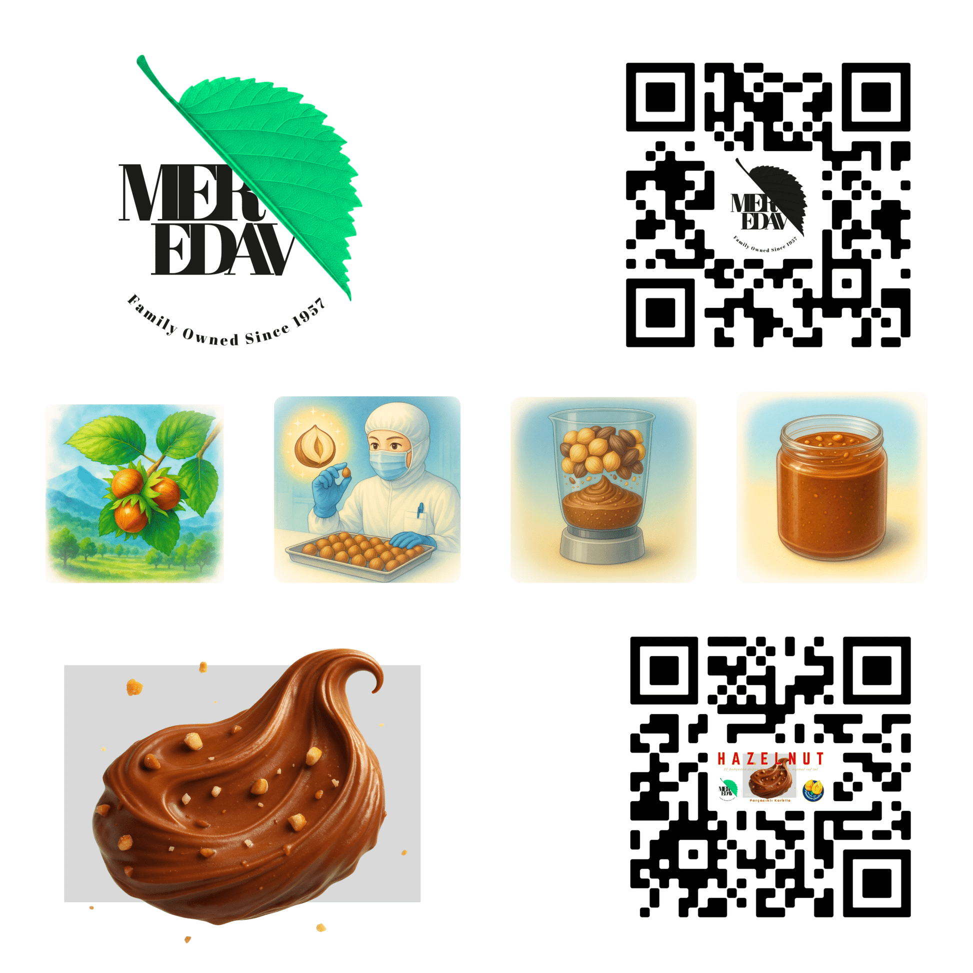 Meredav Parçacıklı Karella – Katkısız Fındık Kreması - Meredav