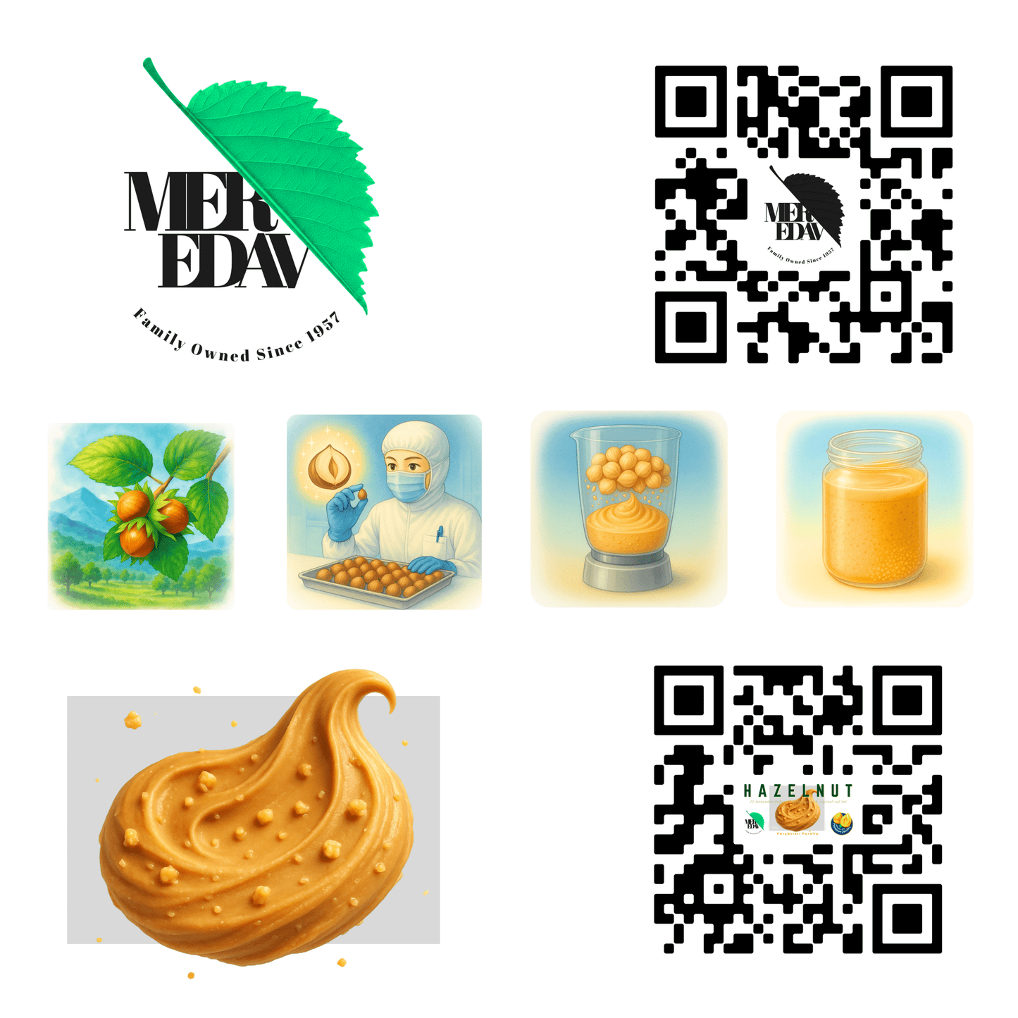 Meredav Parçacıklı Purella – Katkısız Fındık Ezmesi - Meredav